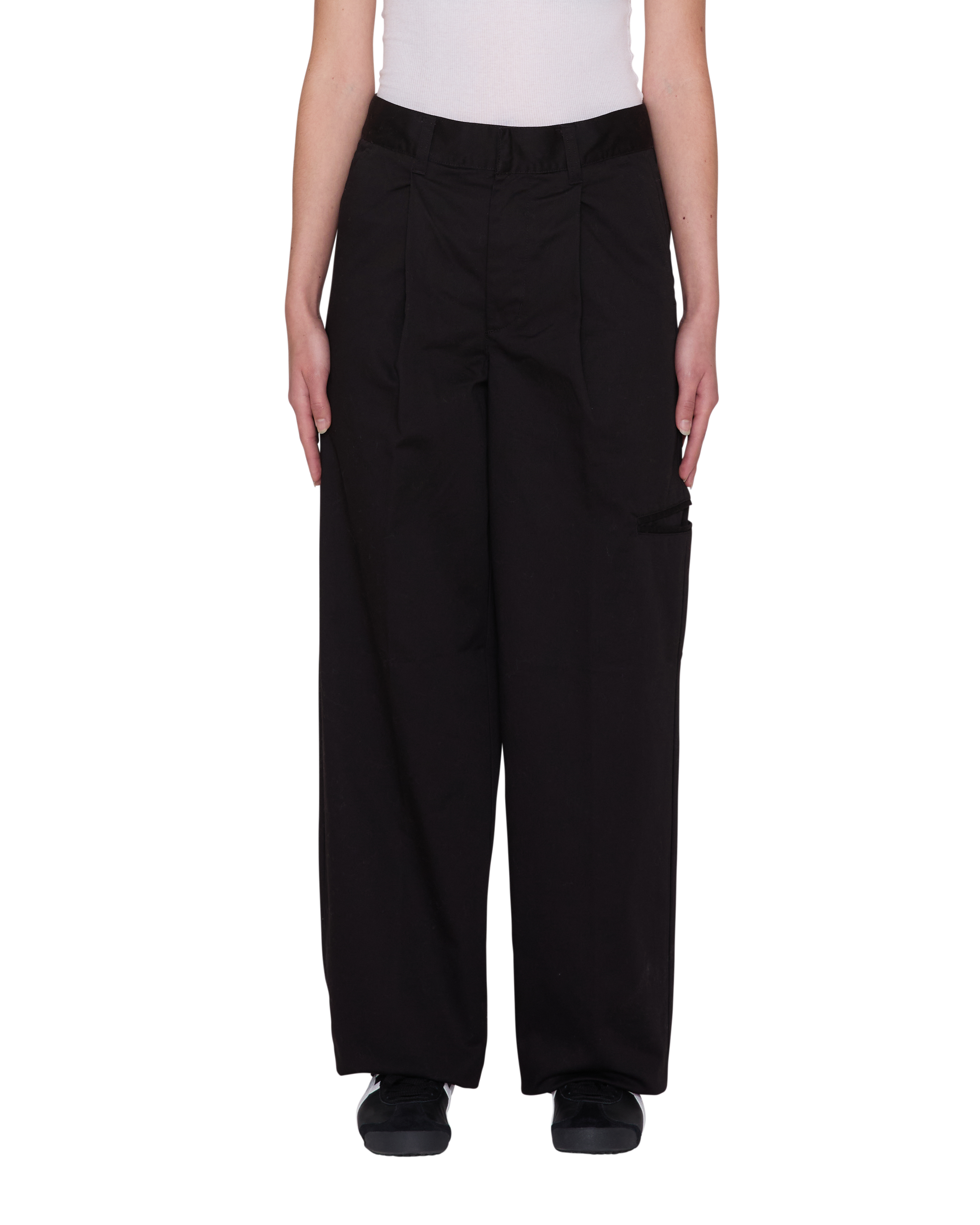 Obey Arden Pant Black Damen Baggy Fit Stoffhose Workwear schwarz